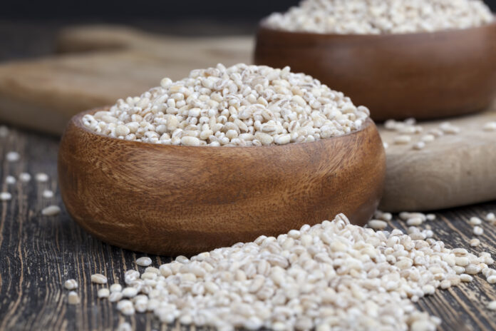 pearl barley for cooking porridge, made from barley