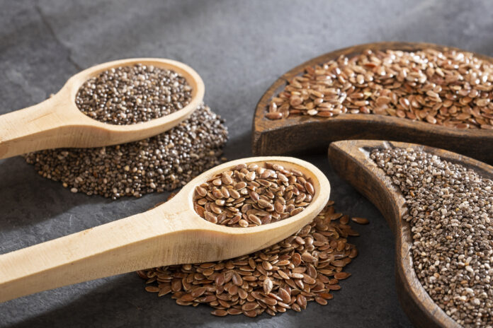 Vegan Omega 3 Source. Linseed and Chia seeds