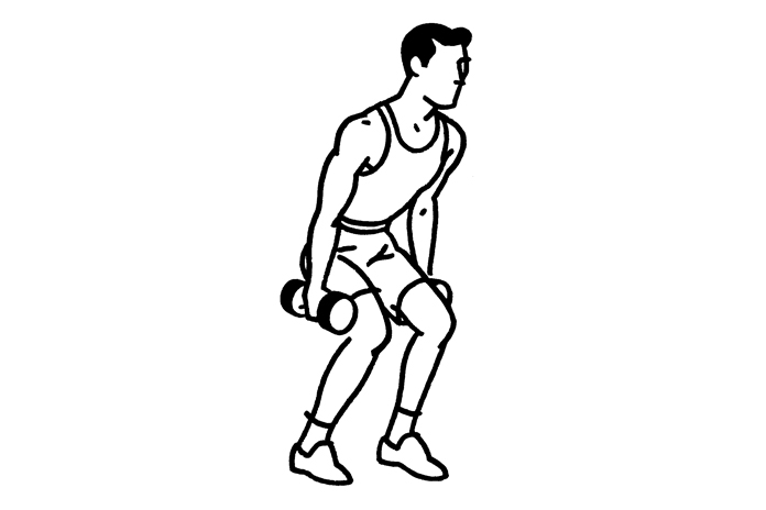 Dumbbell squats