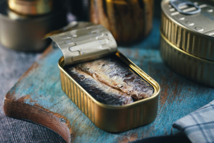 Canned Fish - Sardines in a Tin Greek Salad With Sardines