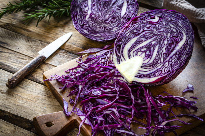 red cabbage slaw